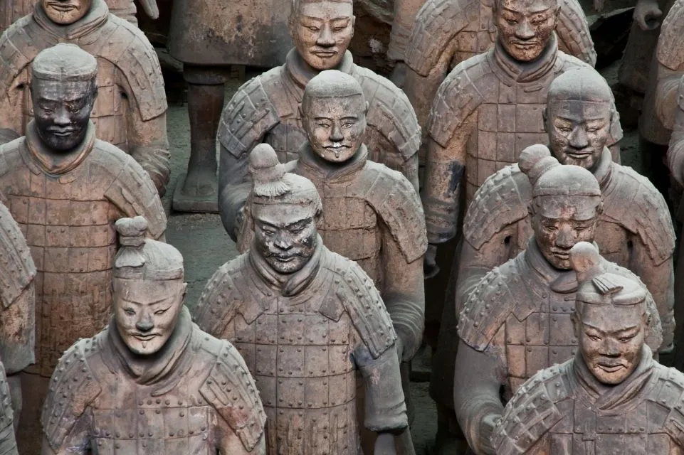 Sfeerafbeelding china xian terra cotta leger dimsum reizen